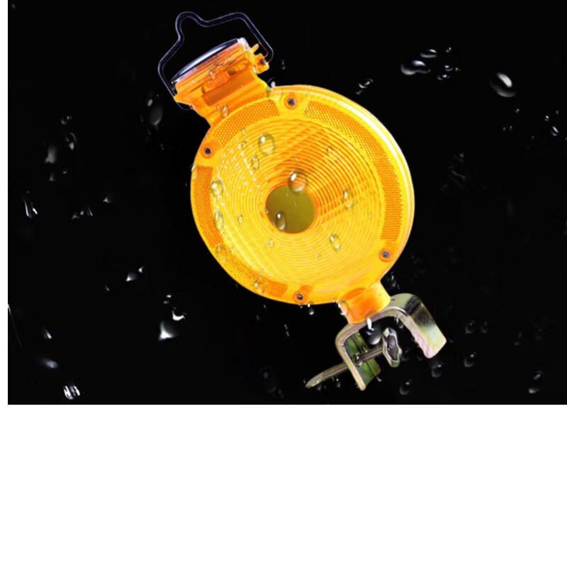 OLOMM Solar Dual-Sided LED Traffic Warning Light