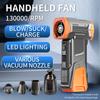 2026 New and Power  X6 Mini Turbo Jet Fan Portable Turbo Violent Fan 130000RPM Jet Turbo Blower Brushless Motor Handheld Duct Fan Cleaning Fan