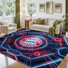 Bayern Munich Design Crystal Velvet Rug Soft Decorative Mat for Bedroom Entrance