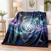 Manchester City Printed Flannel Blanket Warm Comfort Bed Throw For Indoor Home Decoration