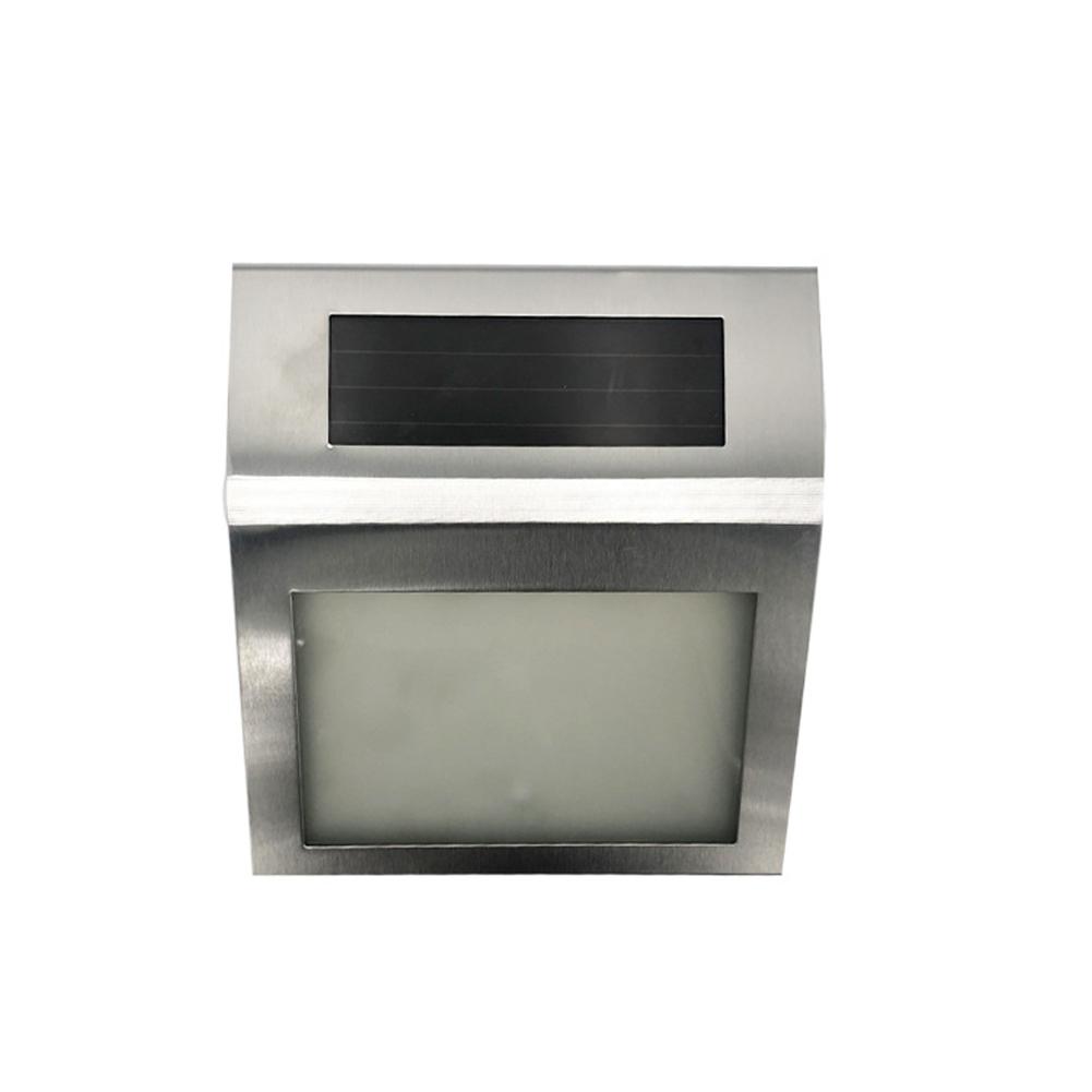 Solar Doorplate Lamp Stainless Steel Outdoor Waterproof Led Wall Light Lighting Decorative For Garden