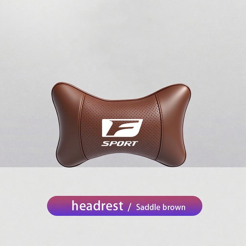 lexus Car Seat Headrest Auto Logo Neck Pillow Accessories For Lexus F SPORT ES RX NX LS UX LM LX GX LC RZ IS CT GS RC HS SC LBX