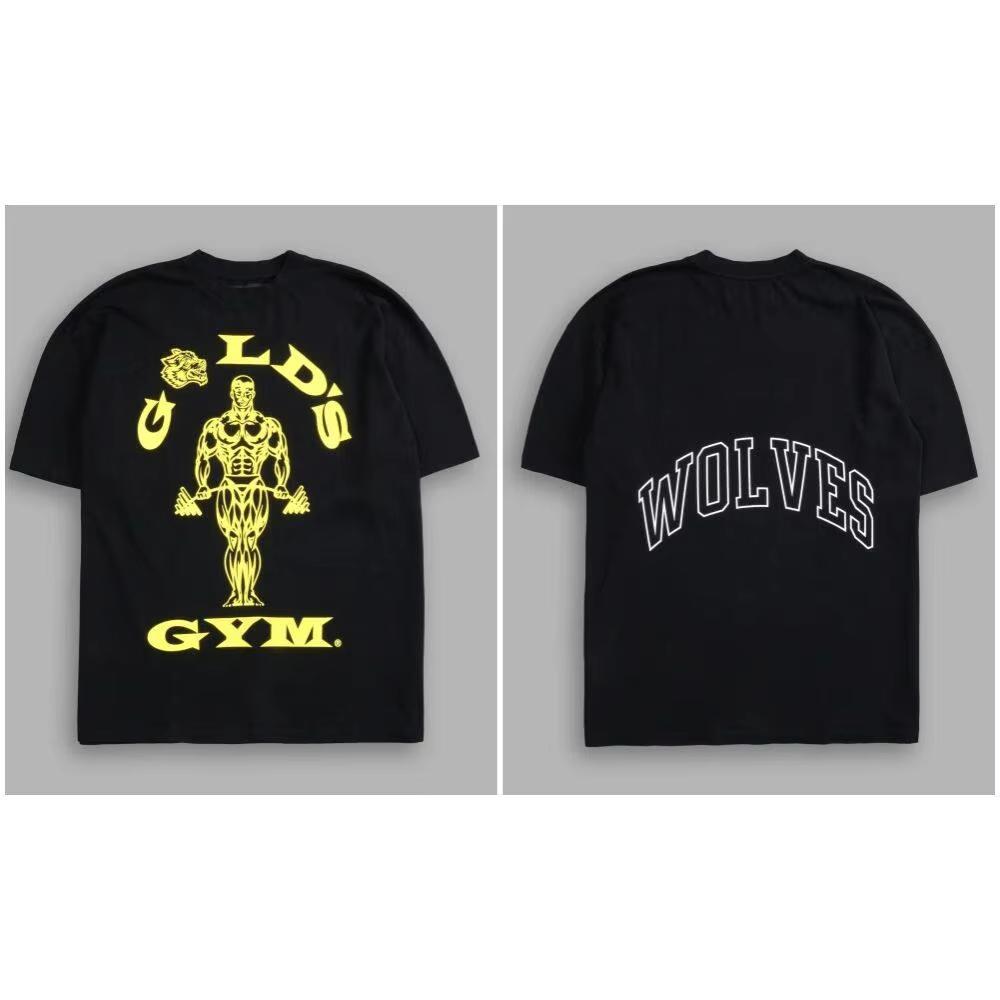 2026 nuova T-shirt sportiva fitness in morbido cotone per uomo e donna, con maniche corte traspiranti, in collaborazione con la palestra