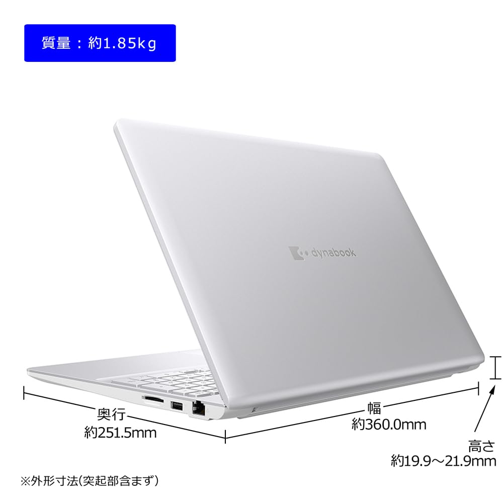 dynabook Web Model Nuance Standard Notebook 11 Basic Office Home Business 2024 13th Generation Core Ash W6CZMY7EAS CZ/MY [Large 16-inch Screen, Color,