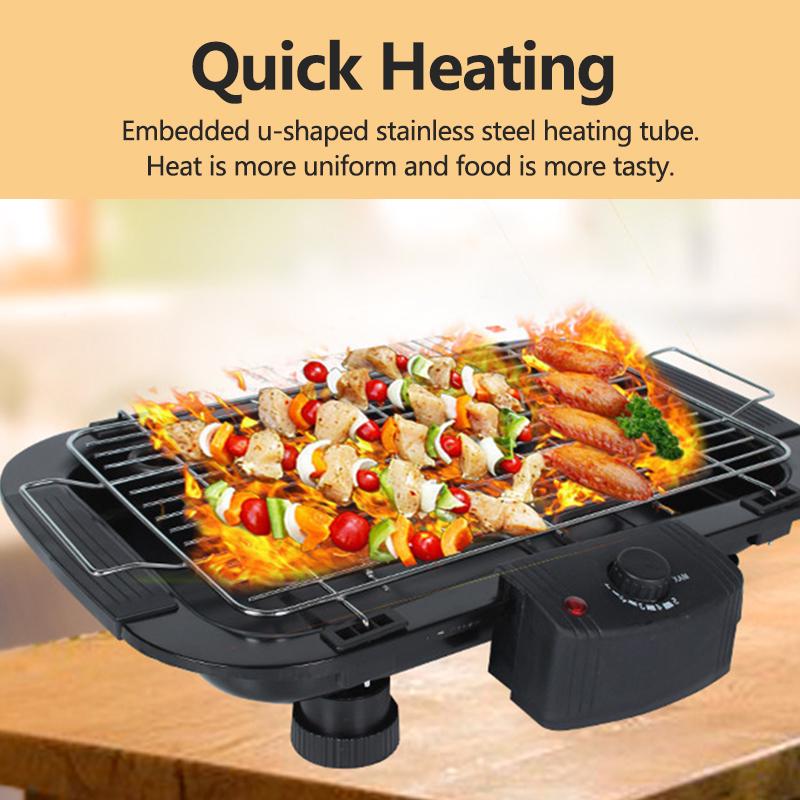 Compre Non Stick Temperature Control Electric Bbq Teppanyaki Barbecue Grill Griddle Table Top Smokeless For Household Cooking Outdoor Activities Barato Frete Grátis Avaliações Reais Com Fotos Joom Electric Bbq Teppanyaki Barbecue Grill, Outdoor Table For Electric Grill