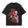 Harajuku Vintage T Shirts Hot Sale Gachiakuta Washed Tshirt Anime Y2k Fun Casual Tshirt Oneck Fashion Tshirt Loose Oversized