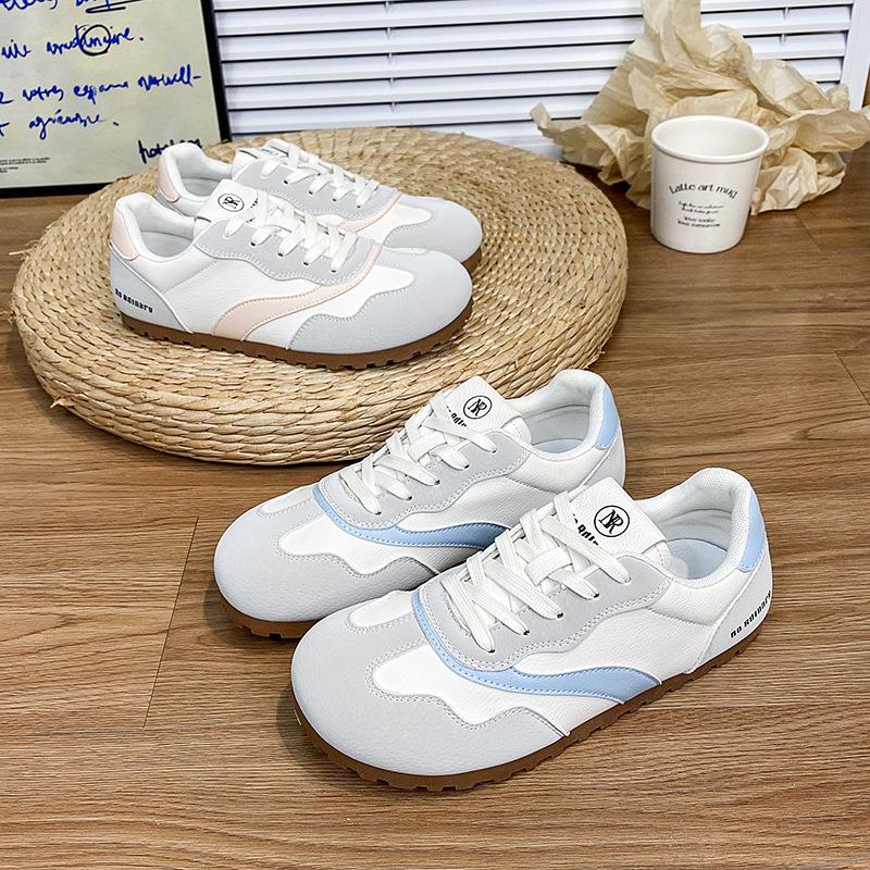 Student lightweight little white shoes women's spring new flat-bottomed sports casual shoes versatile soft sole