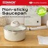 Donnor Milk Pot Non Stick Ceramic Glaze Baby Compliment Food Pot Porridge Saucepan Sauce Pot with Lid for Gas Induction Cooker