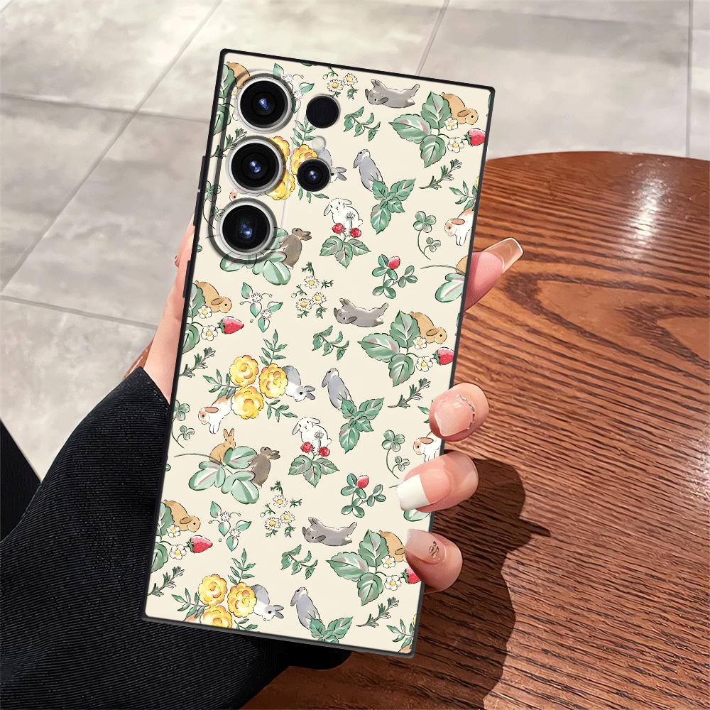 

Cartoon Flower Animals Case for Samsung Galaxy S25 S23 Note 20 8 9 10 S10 S9 S24 Plus S26 S21 FE S20 Ultra Funda Phone Cover Galaxy Note20