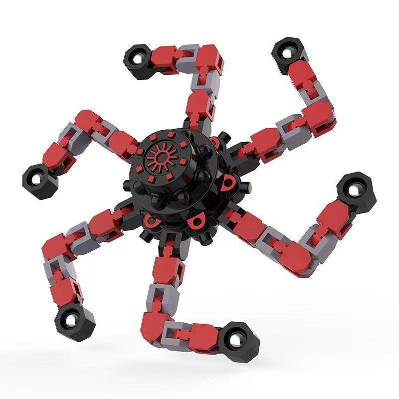 Fingertip Transforming Mecha Chain Stress Relief Finger Spinner