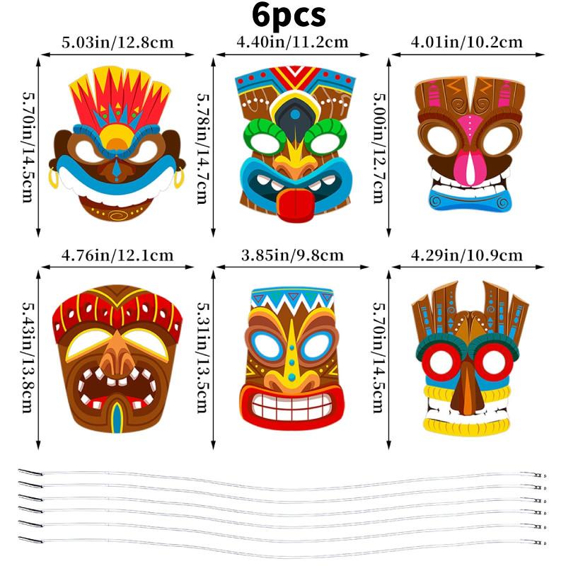 Mask Hawaiian Theme For Halloween Party Decorations Role Play Stage Performance