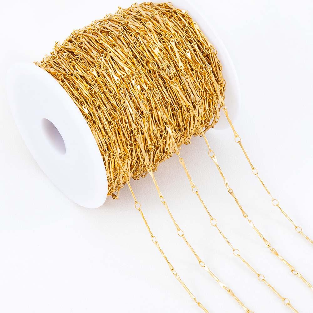 1Meter Multi Styles Stainless Steel Gold Color Silver Color Link Chain Bulk Chains DIY Necklace Jewelry Making Wholesale No Fade