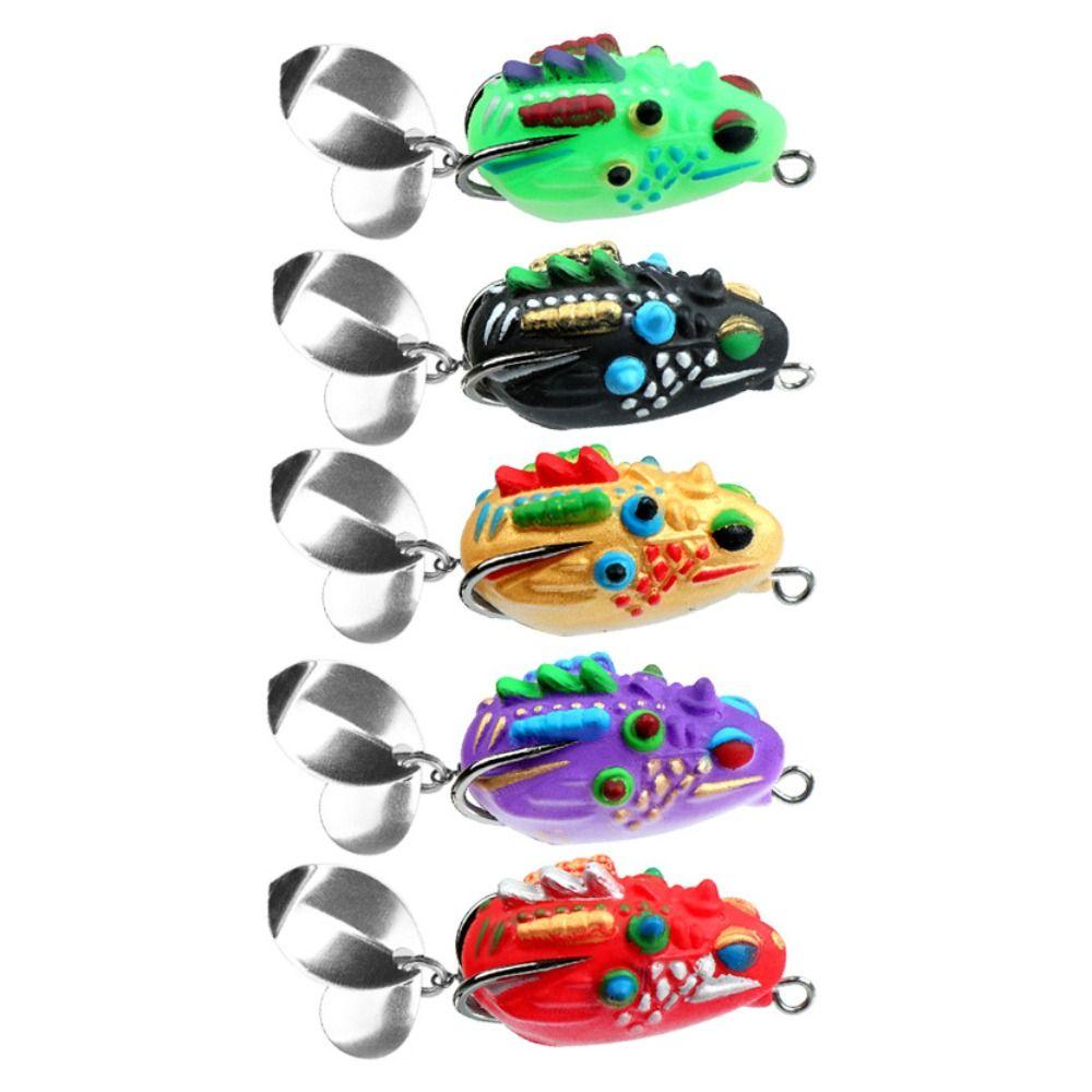 3.5CM -5.4G Mini Frog Soft Bait Set Lifelike Bionic Frog Lures Lure Frog Thunder  Carp Fishing