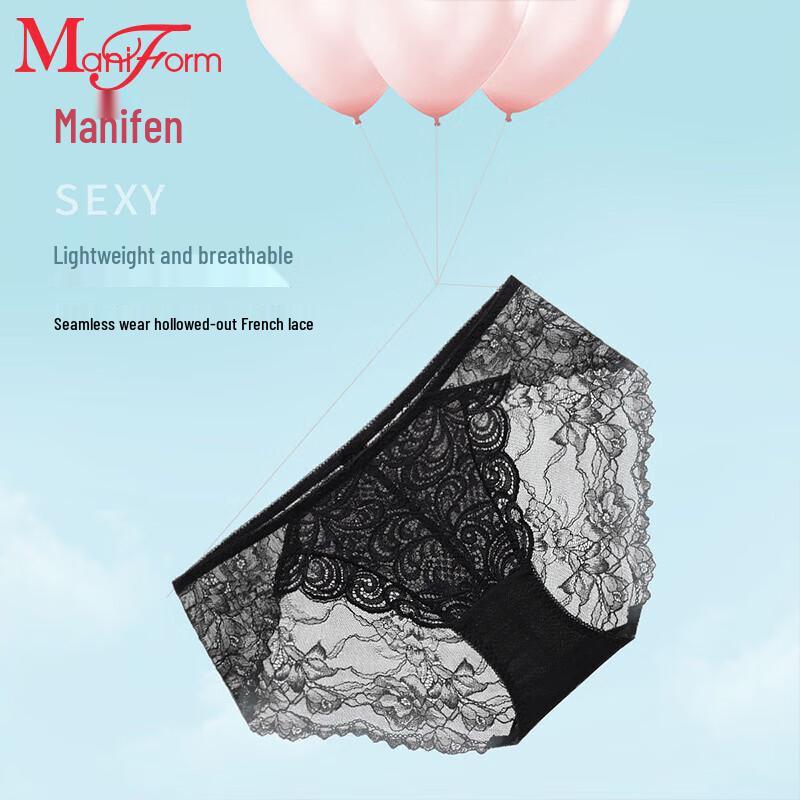 Maniform Sexy Lace Mid-Rise Panties