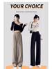 Women's High-Waist Pleated Wide-Leg Suit Pants - Spring/Summer New Arrival