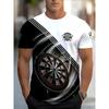 Men's Dartboard Print T-Shirt