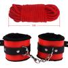 Goods For Adults Set Sexy Leather Plush Handcuffs Blindfold Spanking Soft Whips Tying Cotton Rope Couple Games Bondage Equipment