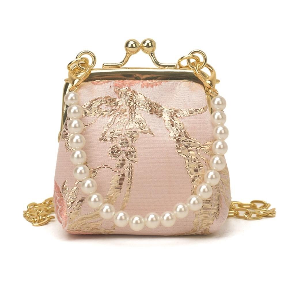Retro Kiss Lock Crossbody Bag Embroidery Clasp Bag Fashion Chinese-style Mini Bag Wedding