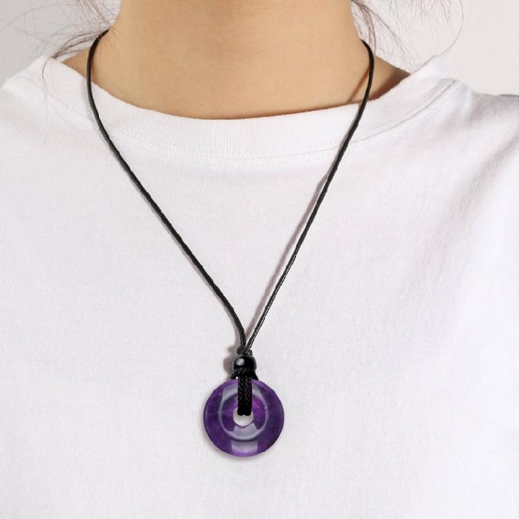 Natural Crystal Agate Aesthetic Necklace Fashion Simple Clavicle Chain Women