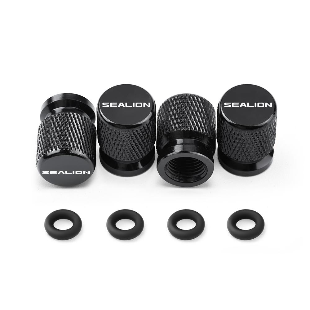 

4PCS For BYD Sealion6 Sealion 6 Sealion7 Sealion 7 2023 2024 2025 Car Wheel Tire Valve Caps Tyre Stem Covers Airdust Waterproof чёрный