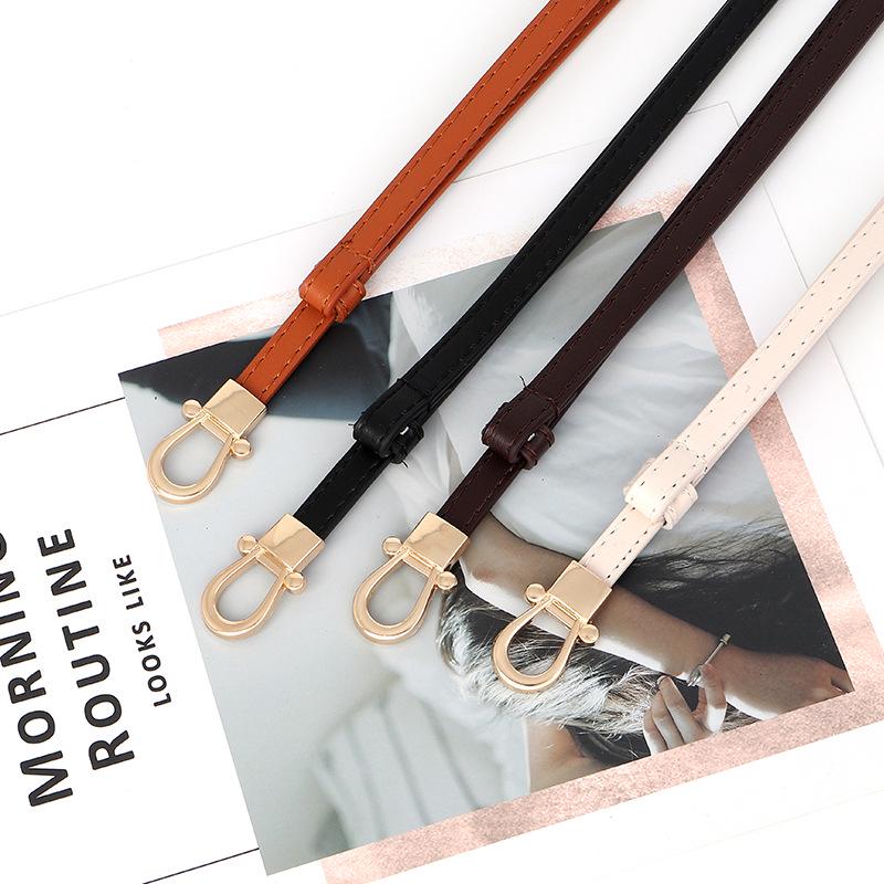 Cintura da vita sottile in pelle da donna, stile coreano, alla moda