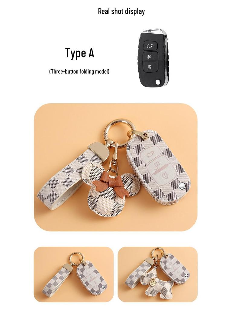 Women's Key Cover Protective Case for FAW Besturn X40/B50/B70/B30/X80/B90/T99