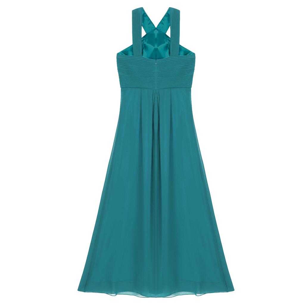 Vestidos formales de dama de honor de gasa sin mangas para mujer Vestidos  formales de fiesta de noche plisada en línea A comprar a buen precio —  entrega gratuita, reseñas reales con