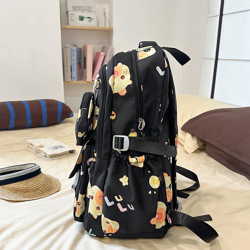 Cartoon Print Student Schoolbag Women's Backpack Large Capacity Backpack