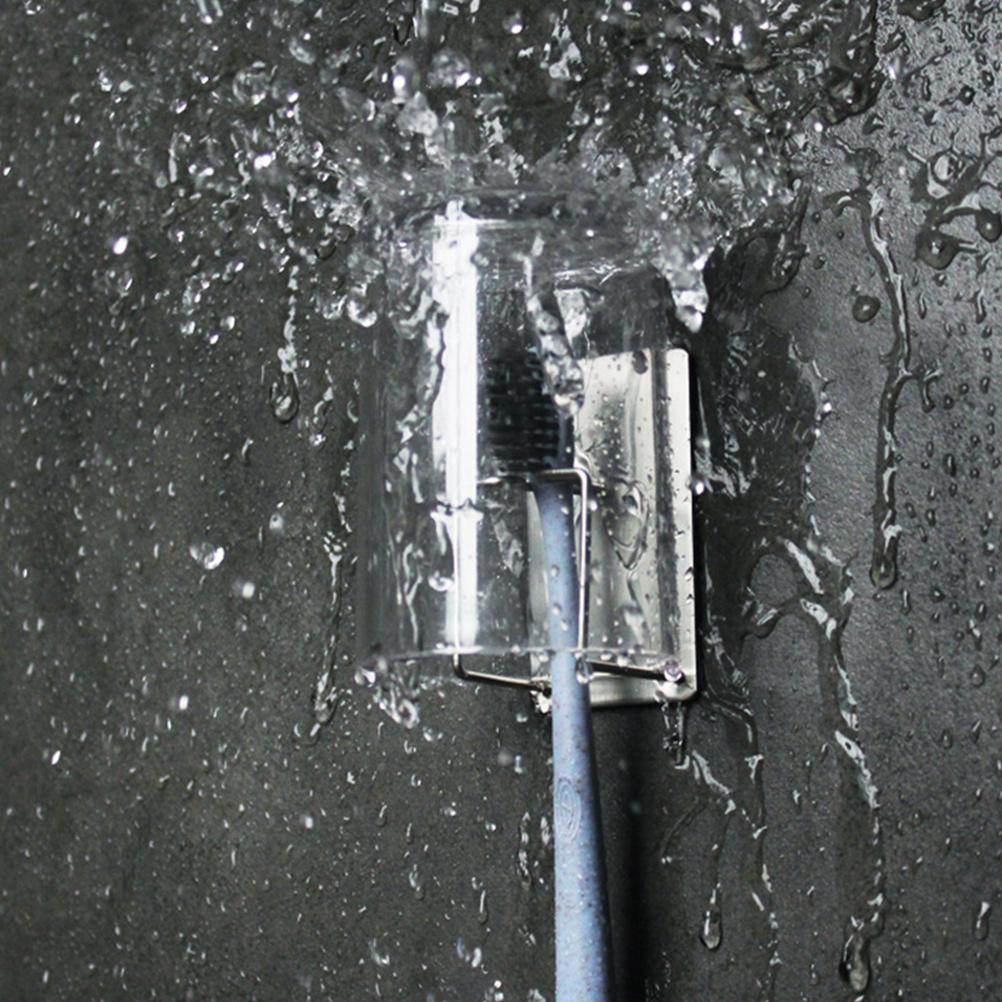 Toothbrush Toothpaste Holder Storage Wall Rack Bathroom ganizer Kitchen Shelf Stainless Steel 304 No Water Accumulation