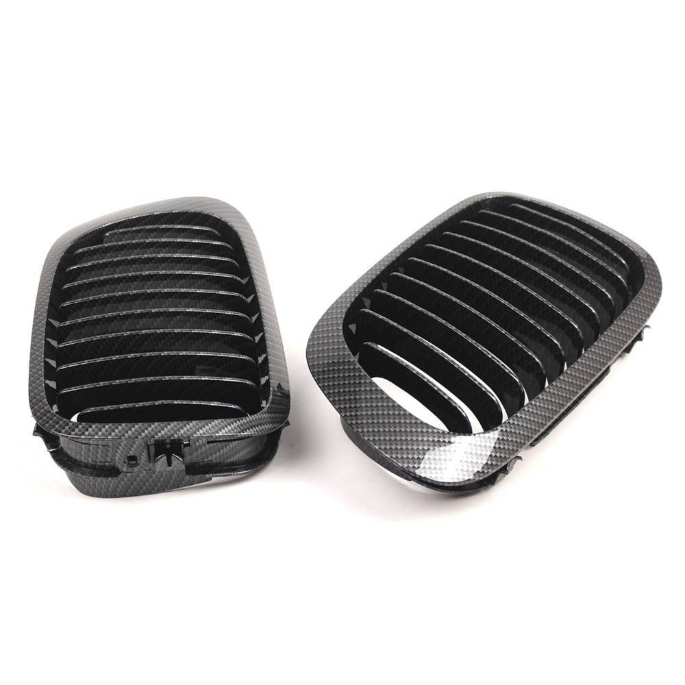 Stoßfänger Nieren Grill Gitter Kohlefaser Für BMW 3er E46 2 Tür M3 1999-2006 Vor-Facelift 51138208685 51138208686