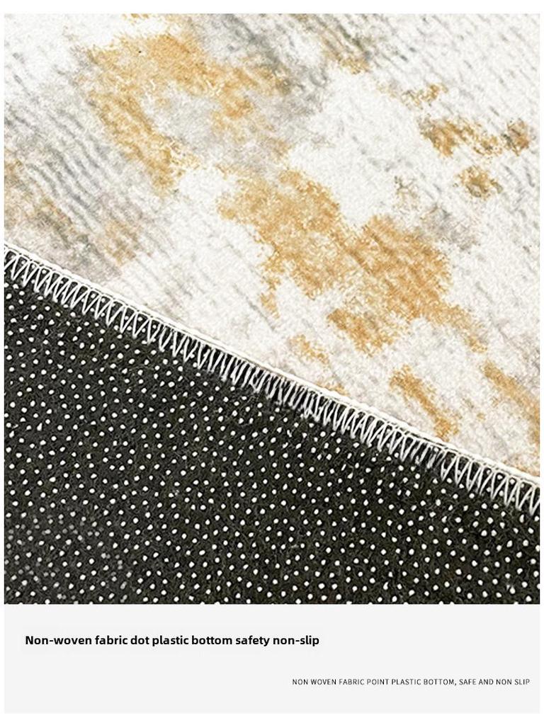 Modern Simple Velvet Non-Slip Floor Mat for Home Entrance, Bedroom, and Bay Window