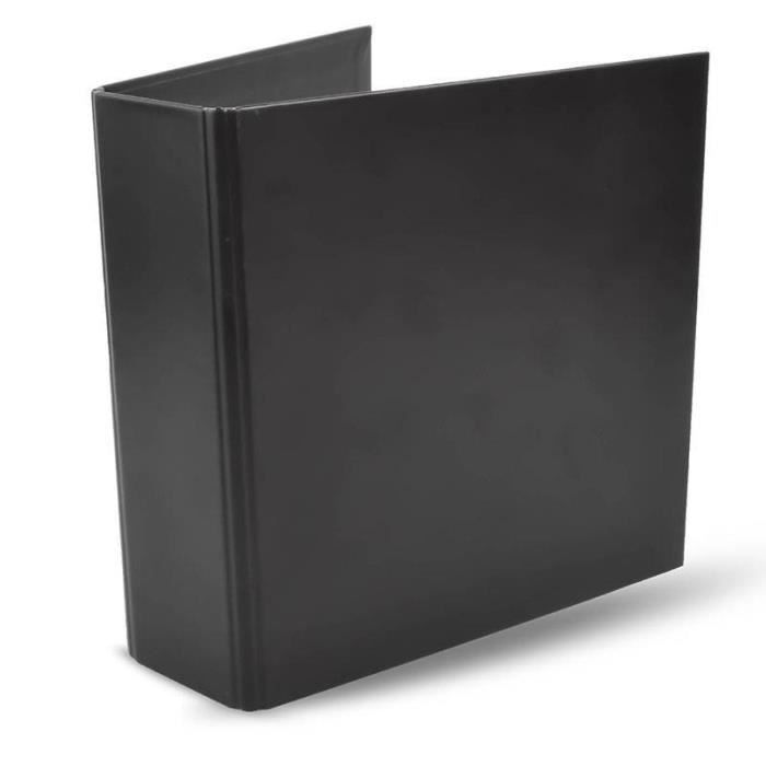 Classeur rangement DVD - 3L - Noir - 30 poches - Solide et durable - Protection contre la poussière