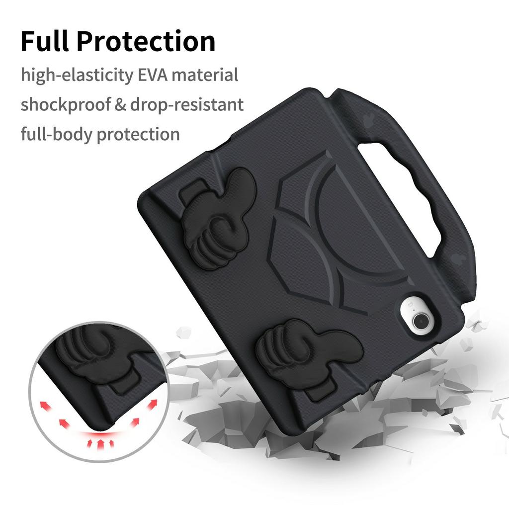 For iPad Mini (2024)/(2021) Case Ultra-Soft EVA Thumb Kickstand Tablet Cover