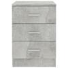 VidaXL Tables de chevet 2 pcs Gris béton 38x35x56 cm Bois d'ingénierie 800459