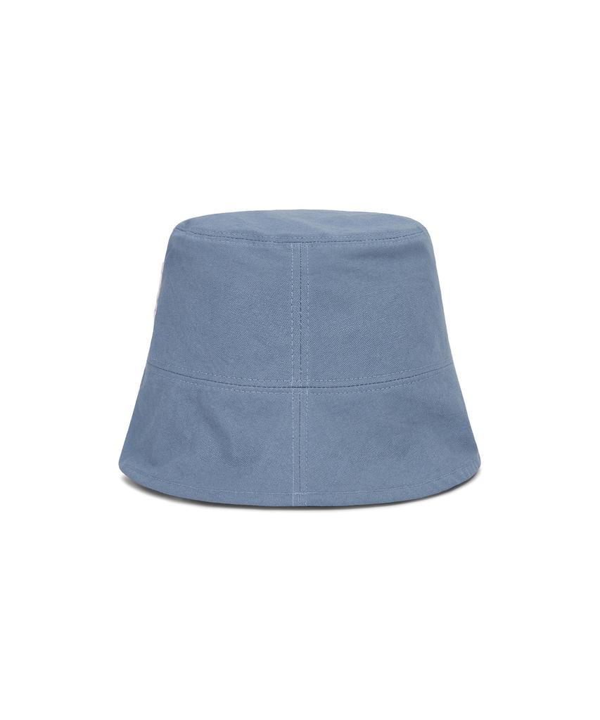 Bajal Va Curved 3D Logo Drop Bucket Hat Blue