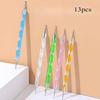 13PCS DIY Mandala Dotting Tools Painting Stencils Stone Embossing Starter Drawing Stylus Pens Art Kit Arts Tool