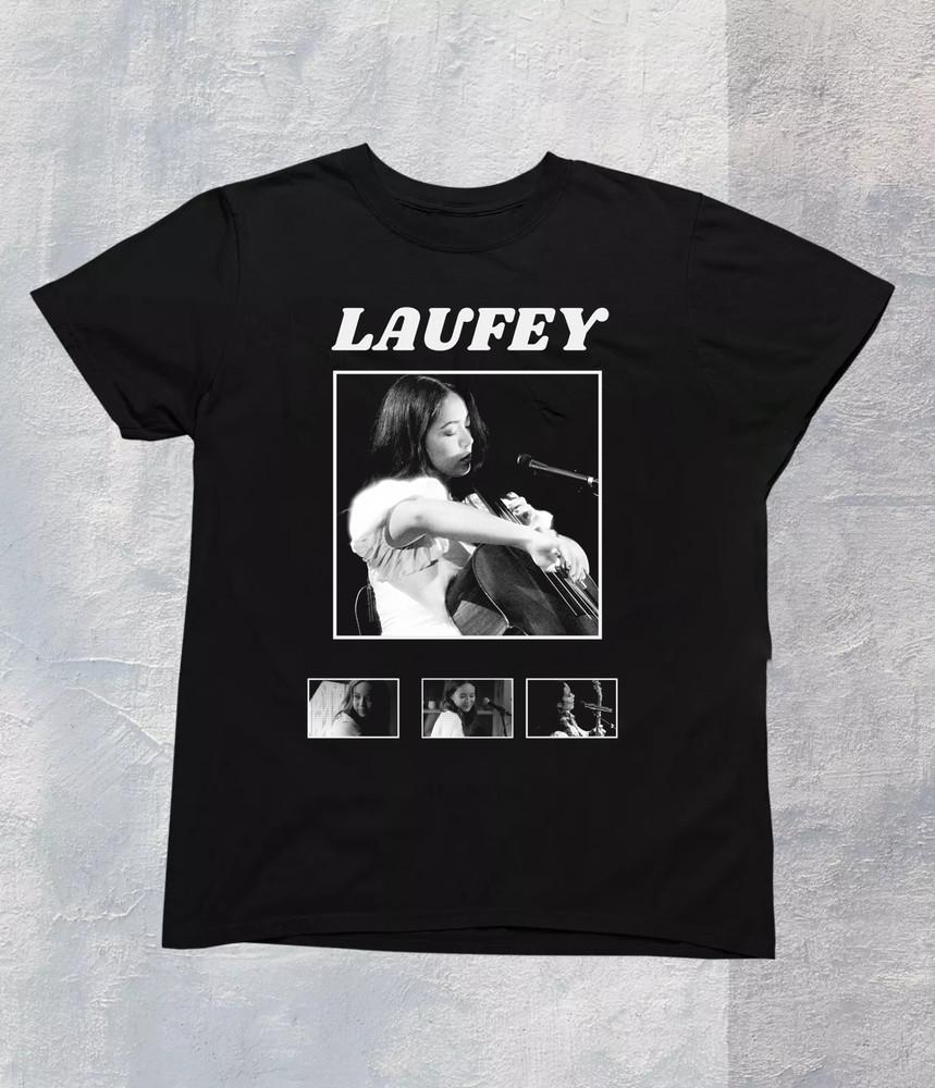 NEW Laufey Poster Concert Collection Gift For Fans to 5XL Black T-shirt MD452 Unisex T-Shirt XXXXL