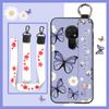 Anti-knock Flower Phone Case For Nokia 6.2/7.2 Dirt-resistant Silicone Oil Painting Waterproof Soft Case Wristband Ring