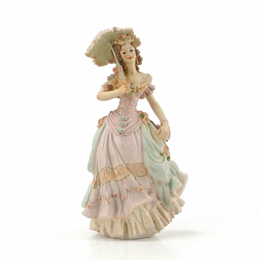Elegante Statuetta Storica da Tavolo Vecchio Mondo Vintage Decorativa