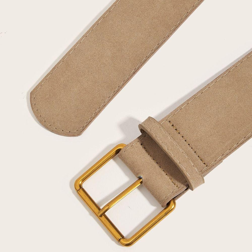 Trendy Pin Buckle Waistband Luxury Design Business Waist Strap Retro Trouser Dress Belts  For Women