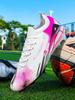 603 Unisex Low-Top Leather Football Boots with Long Studs for FG & HG Surfaces - Large Size, Professional AG Training Shoes