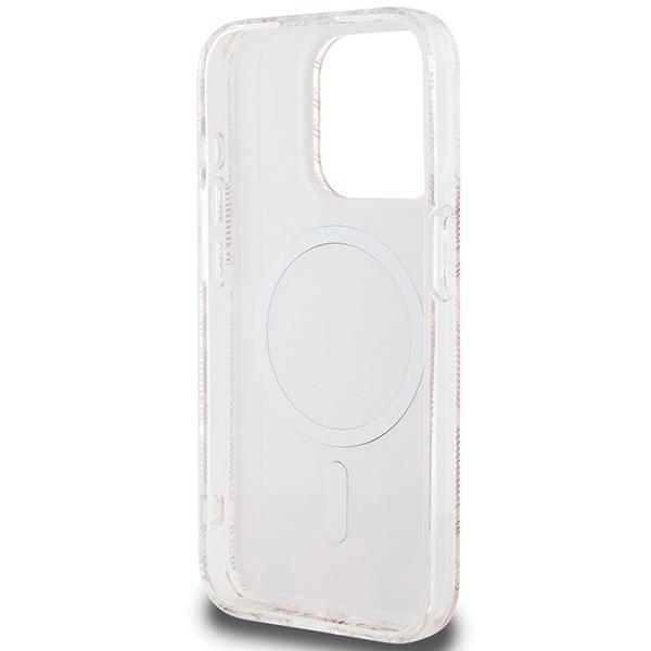 Guess Guhmp15Lhgcustgp Iphone 15 Pro 6.1 Różowy/Pink Hardcase Iml Gcube Magsafe