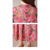 Vestido Elegante com Estampa Floral Plus Size para Mulheres de Meia-idade Vestido Longo de Algodão de Verão