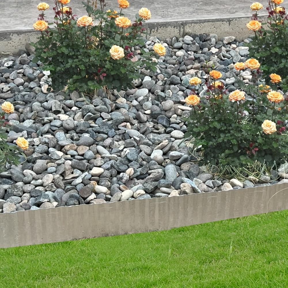 Galvanized Steel Landscape Edging Border Corrugated Metal Fencing for Gardens Flower Beds Lawns And Landscape Borders