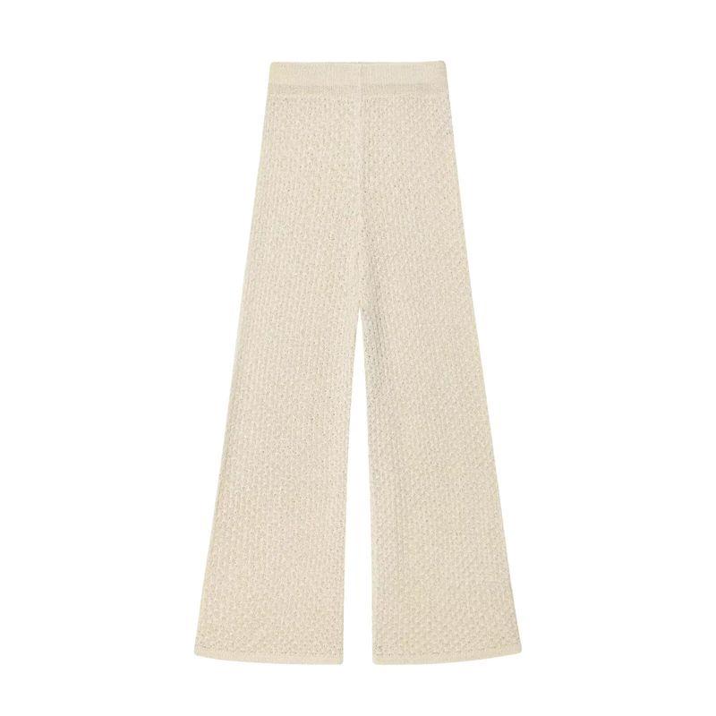 Araltay New Arrival Fashion Style Women's Metallic Harness Waist Top and Trousers 5644448 5644449