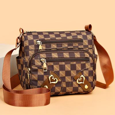 Vintage Luxusgeldbörse und Handtasche, hochwertiges Crossbody-Damen-Taschendesign, Damen-Tasche mit mehreren Fächern, Einzel-Schultertasche
