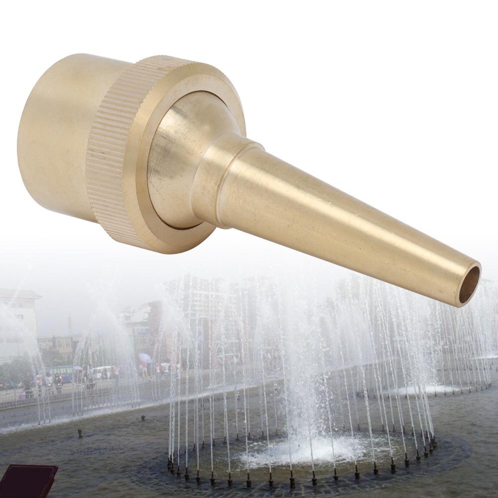 2PCS Gold Fountain Nozzle Brass Landscape Nozzle Durable Fountain Sprayer Garden Pond Decoration G1/2