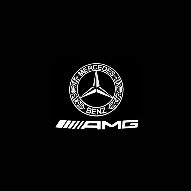 Car Sticker 2025 Hot For Mercedes Benz 2PCS/Set Car Door Light Laser Logo Decor Project Ghost Lamp Mercedes Benz A B C M ML GLA