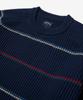 Noa (U) Striped Shaker Sweater Navy Stripe