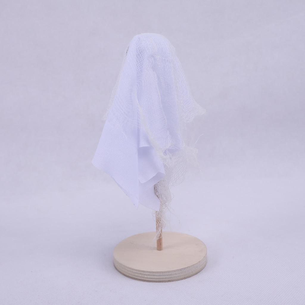 Halloween Fabric Witch Broom Decor Set Colorful Mesh Trick Or Festivities Treat